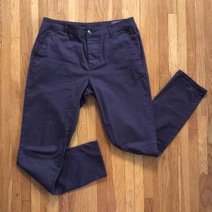 ASOS brown khaki skinny ankle pant size 30